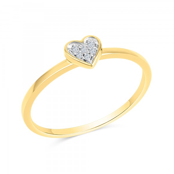 Ring 585/- Gold rhodiniert Brillant 0,025ct.