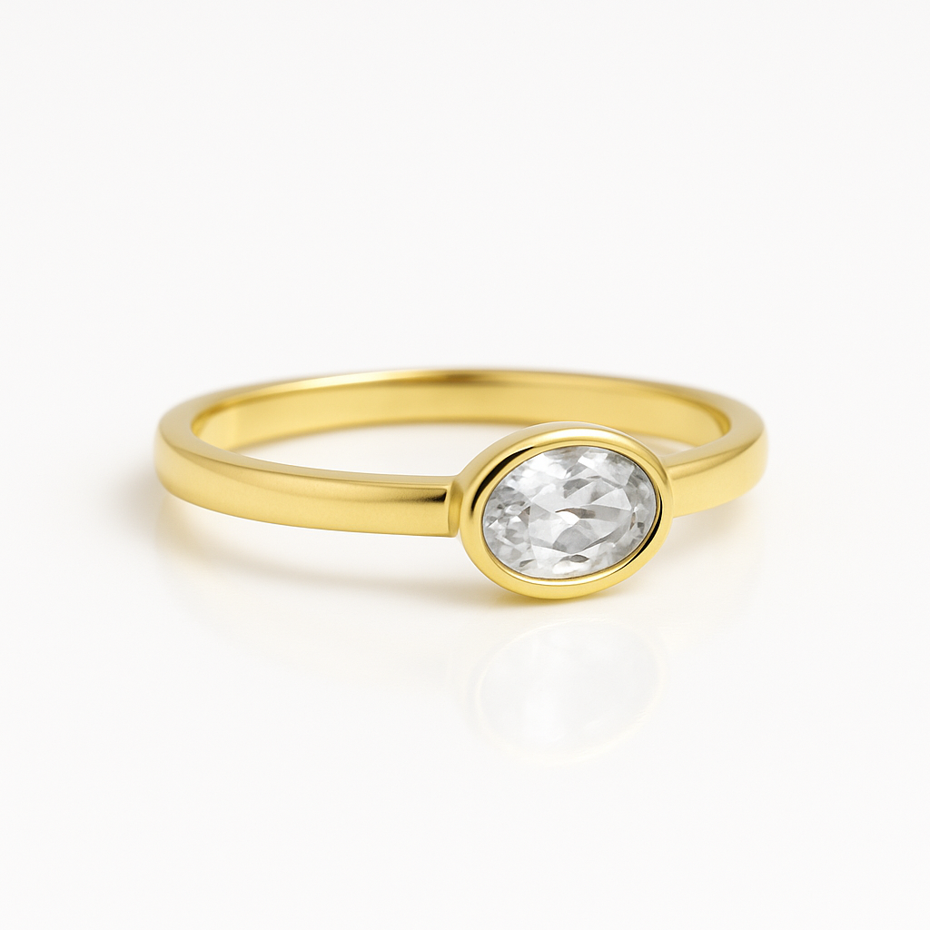 Ring 375/- Gold Zirkonia