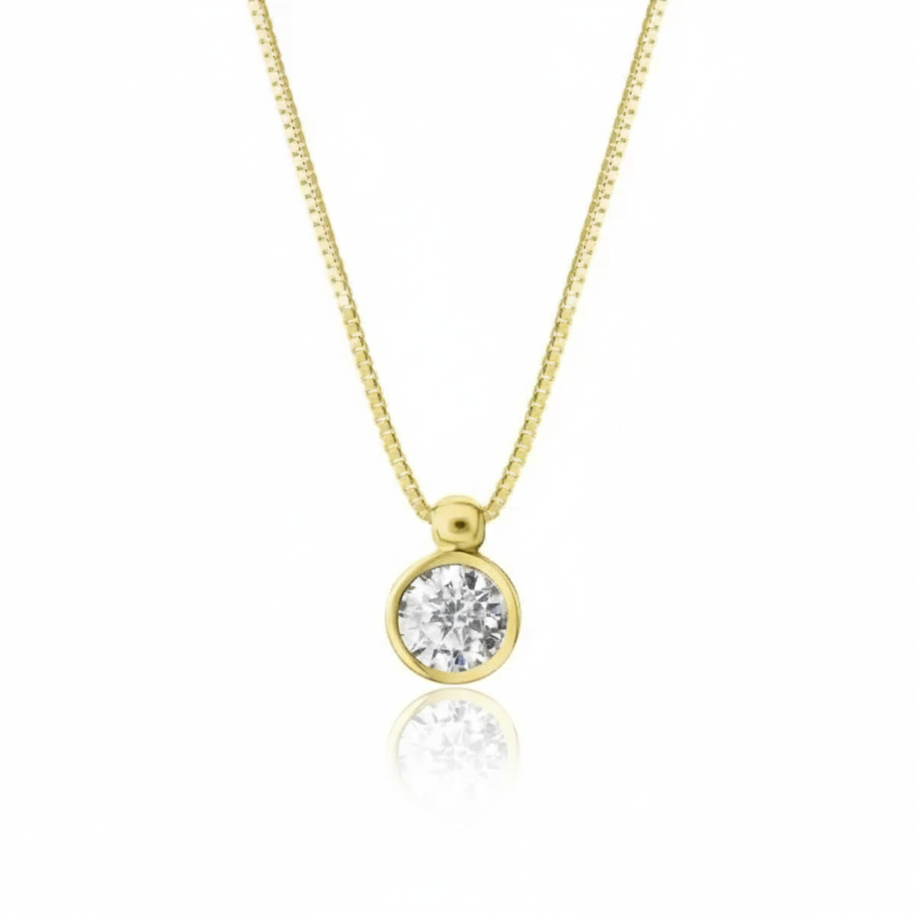 Collier Venezianerkette 375/- Gold Zirkonia