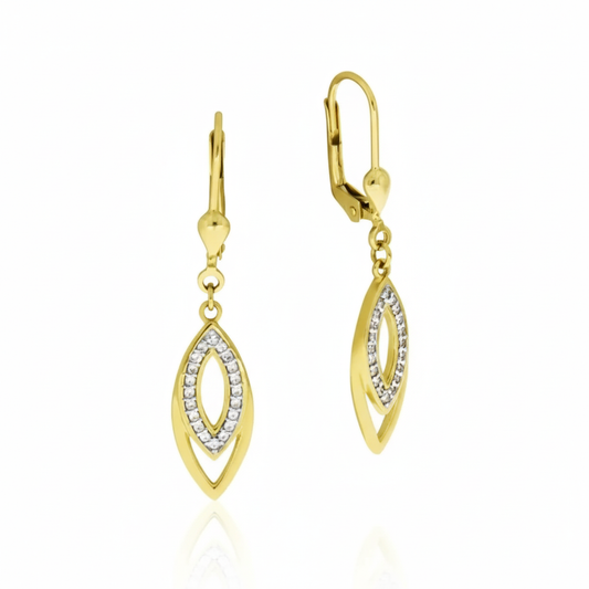 Ohrhänger 375/- Gold Zirkonia