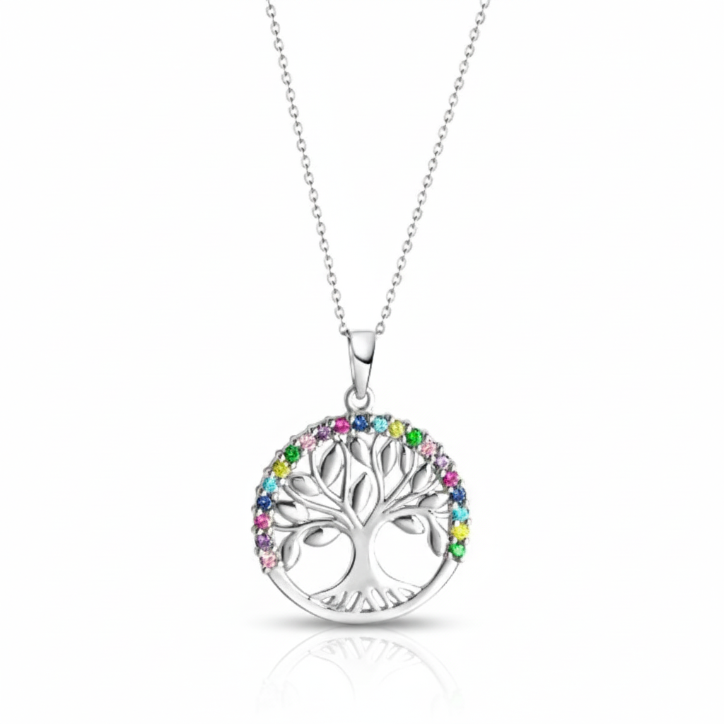 Ankerkette 925/- Sterling Silber Zirkonia