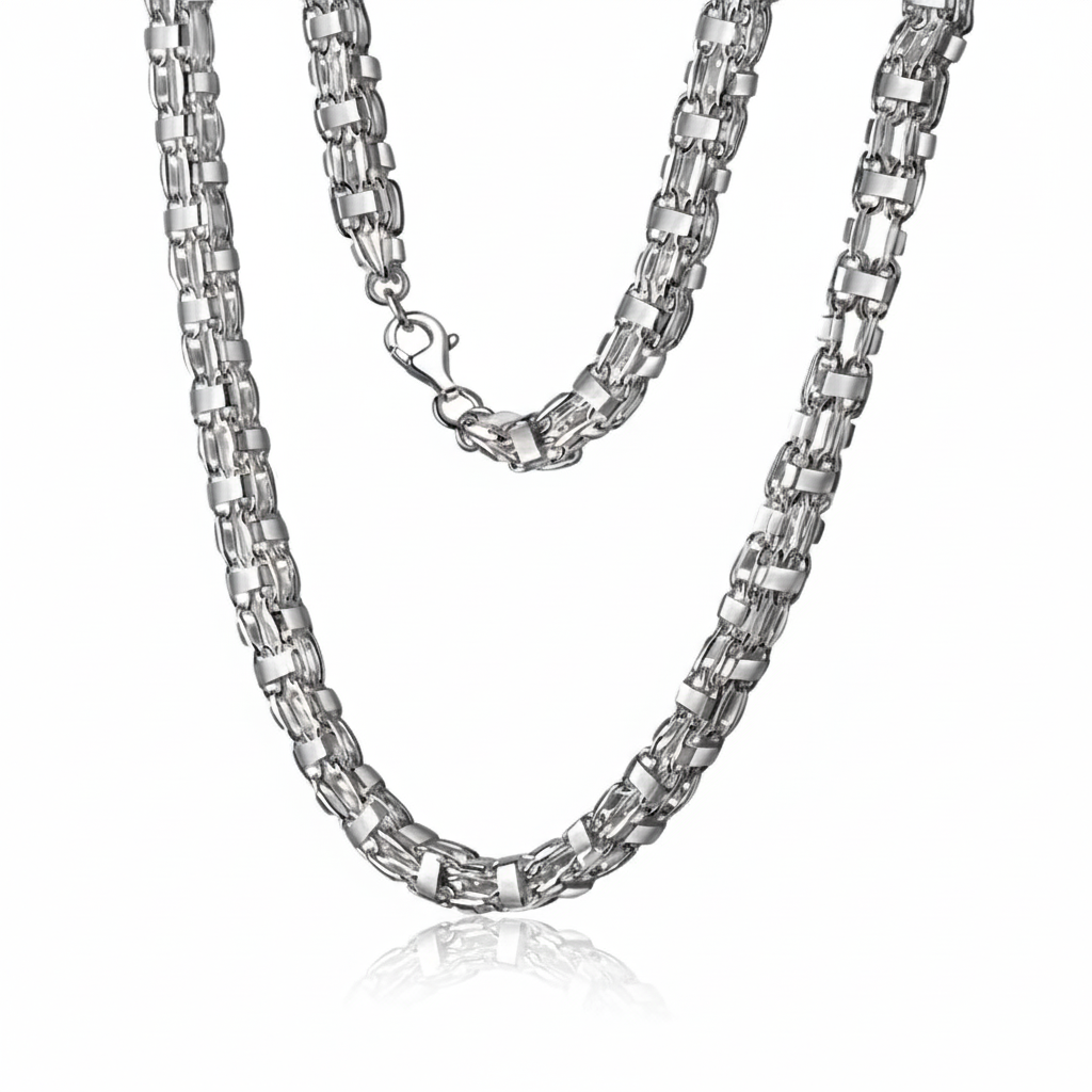 Collier Käfigkette 925/- Sterling Silber 60cm