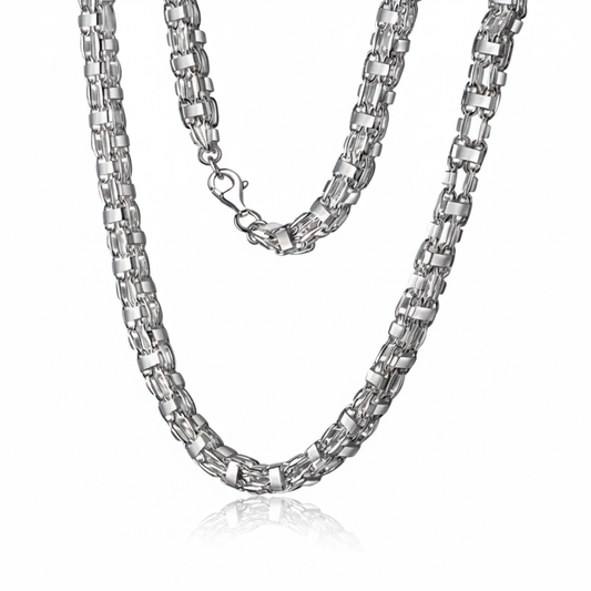 Collier Käfigkette 925/- Sterling Silber 50cm