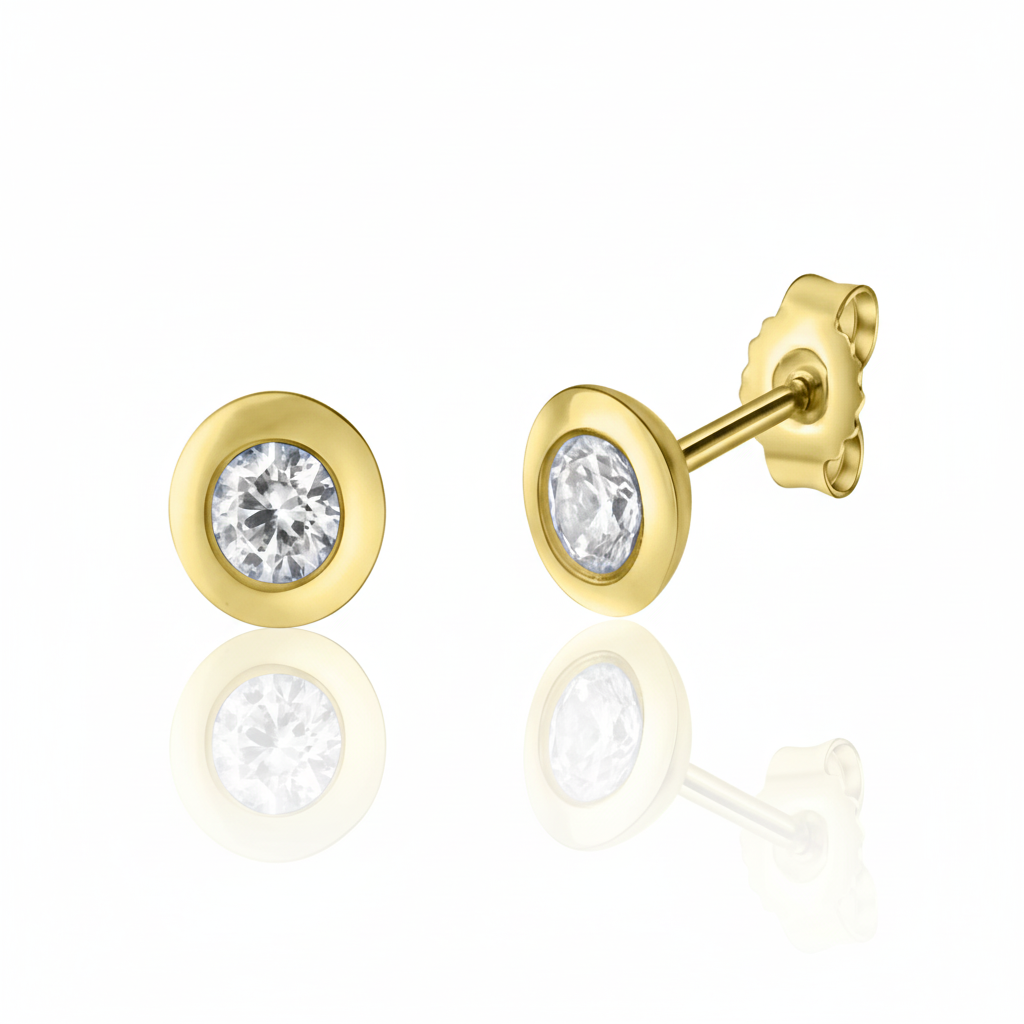 Ohrstecker 375/- Gold Zirkonia