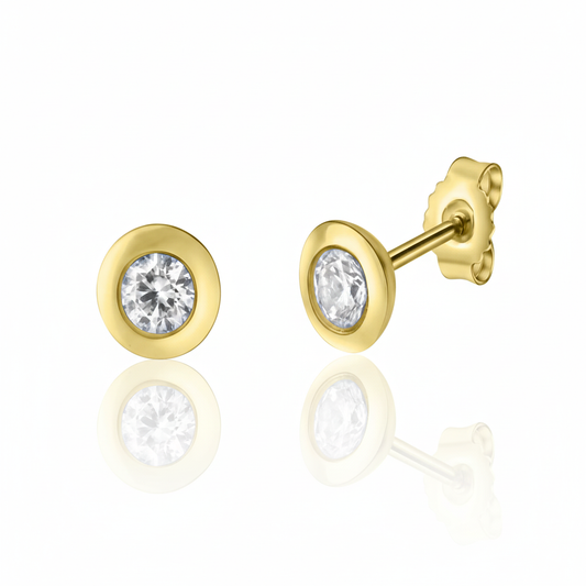 Ohrstecker 375/- Gold Zirkonia