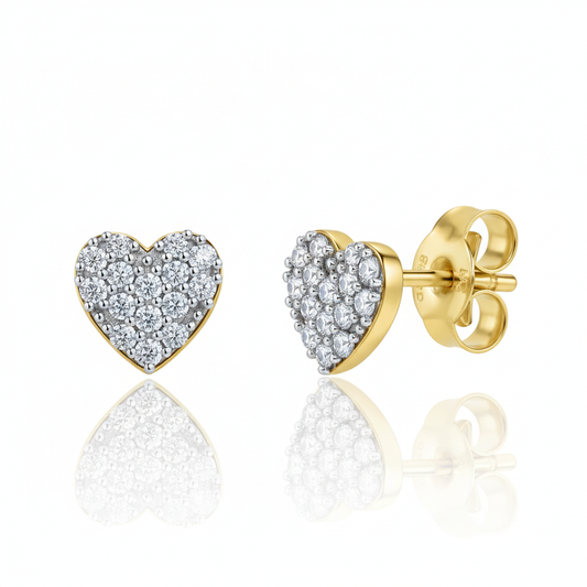 Ohrstecker 375/- Gold Zirkonia