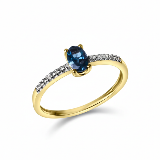 Ring 585/- Gold Diamant 0,006ct.
