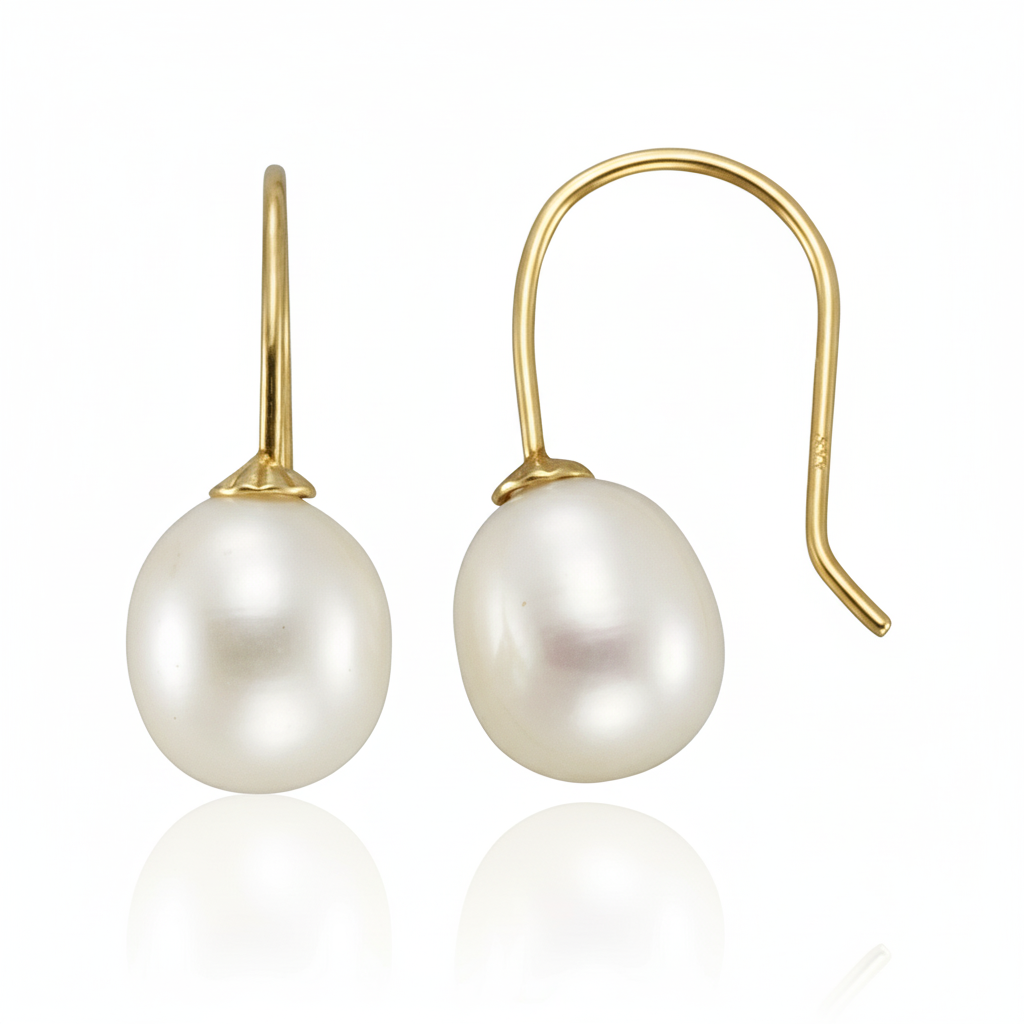 Ohrhänger 375/- Gold Perle