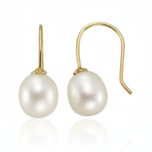 Ohrhänger 375/- Gold Perle