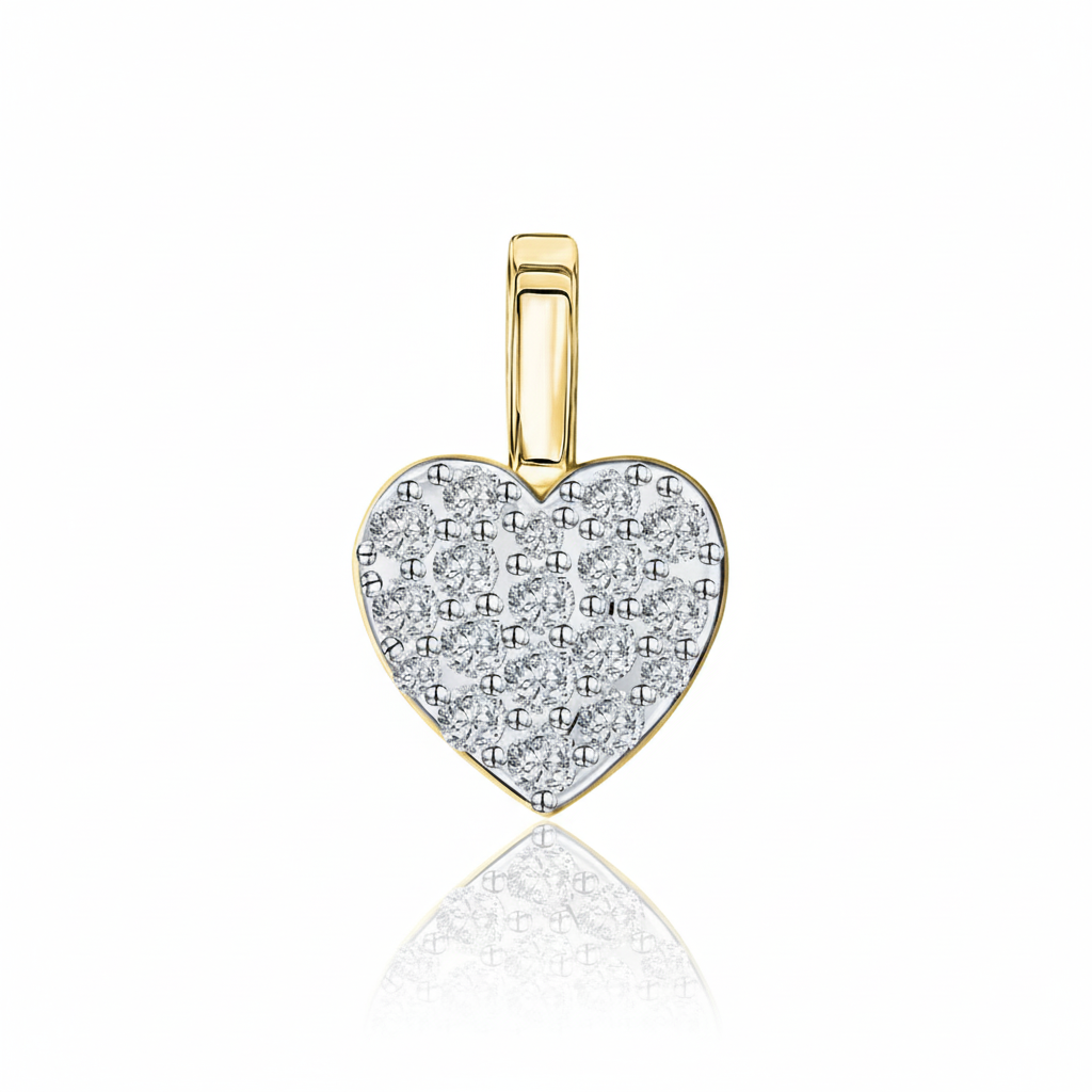 Anhänger 375/- Gold Zirkonia