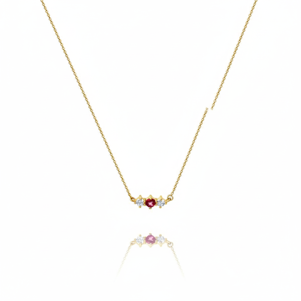 Ankerkette 375/- Gold vergoldet Topas