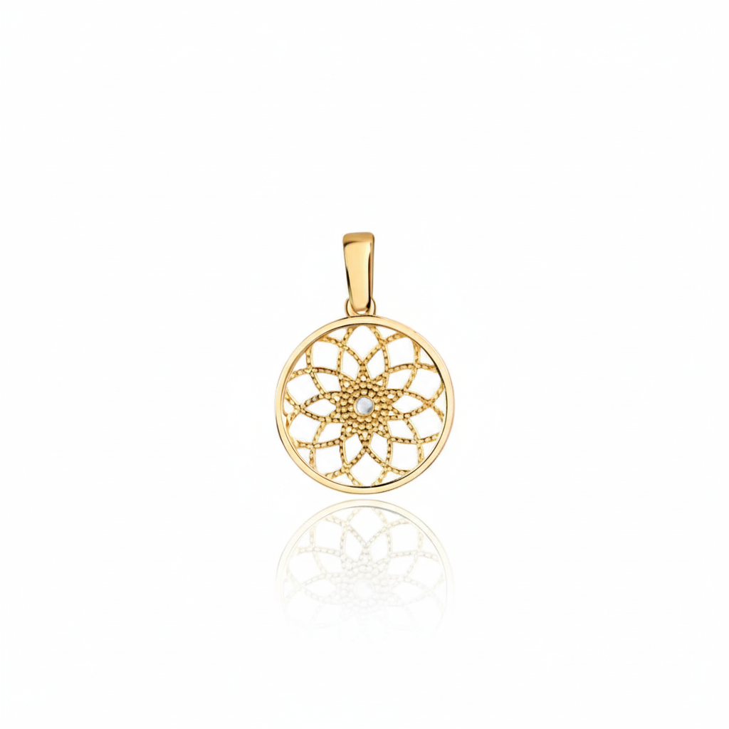 Anhänger 375/- Gold Zirkonia