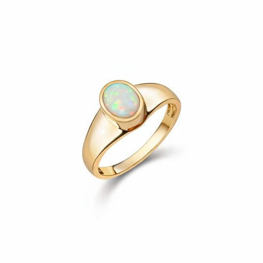 Ring 585/- Gold Opal