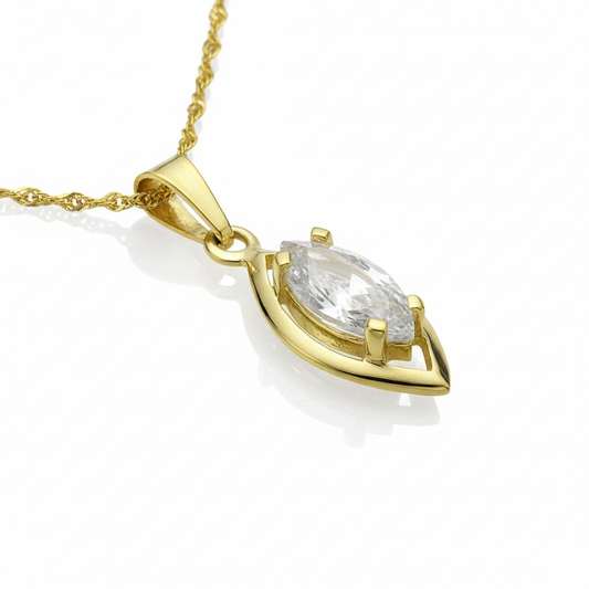 Singapurkette 333/- Gold Zirkonia