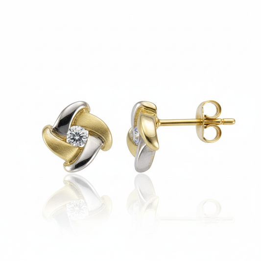 Ohrstecker 333/- Gold Zirkonia