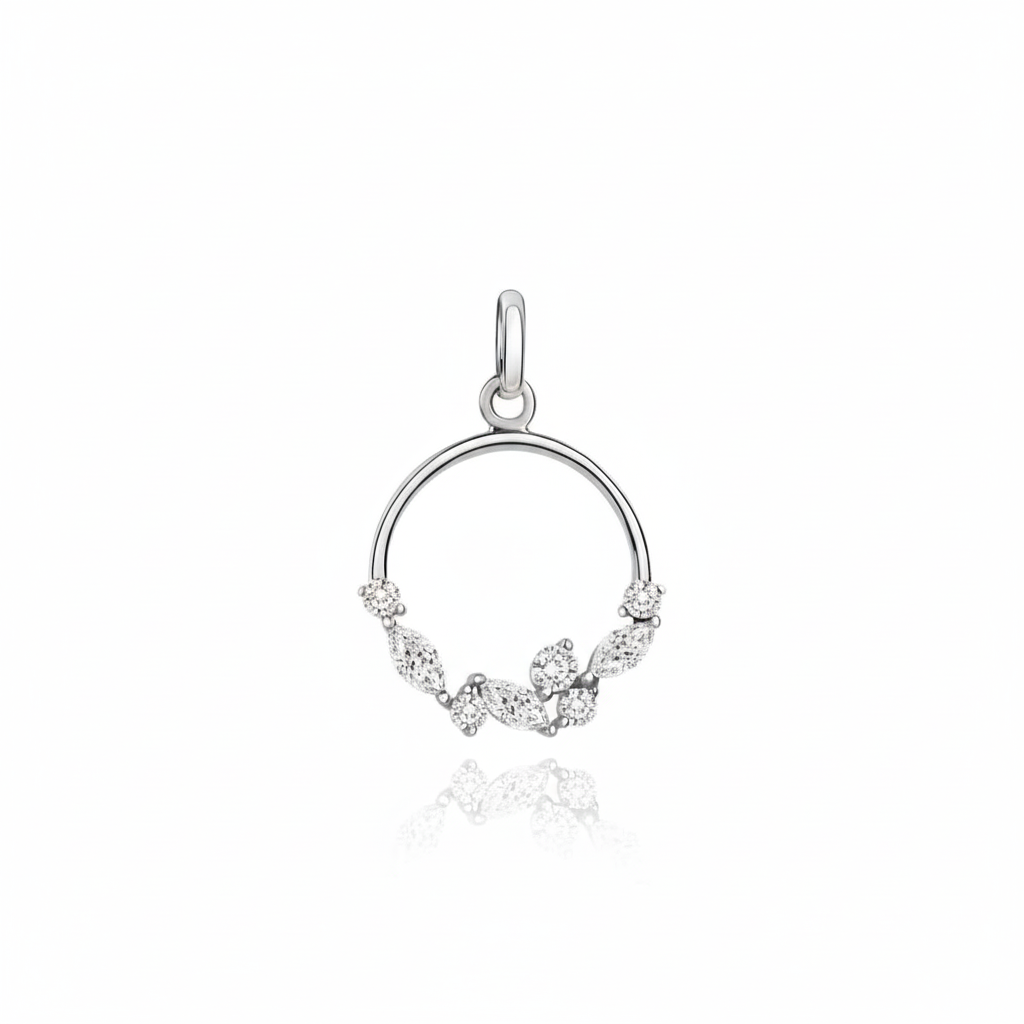 Anhänger 375/- Gold Zirkonia