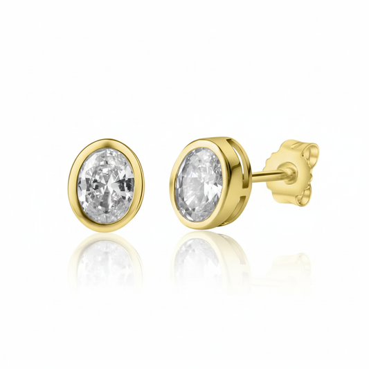 Ohrstecker 375/- Gold Zirkonia
