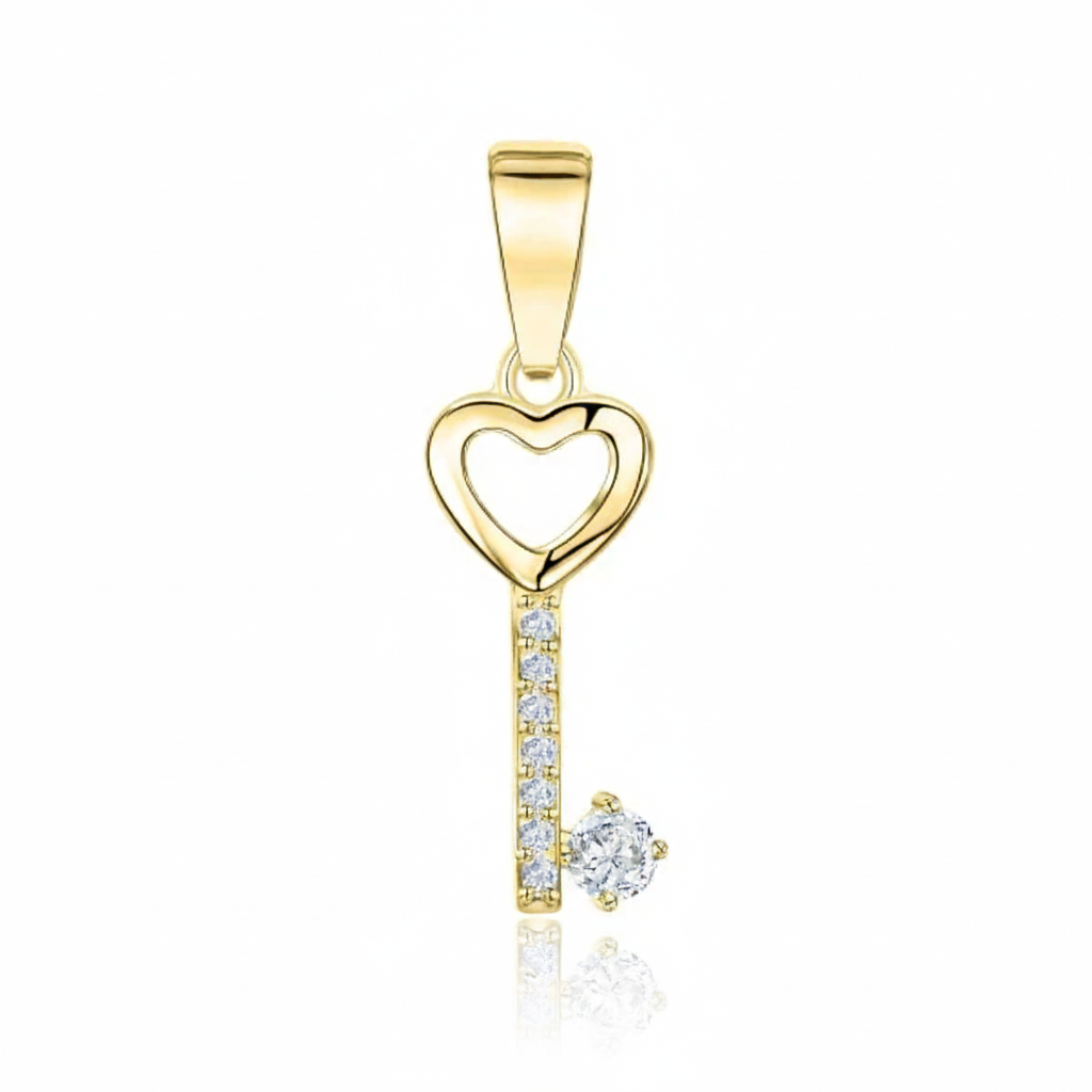 Anhänger 375/- Gold Zirkonia
