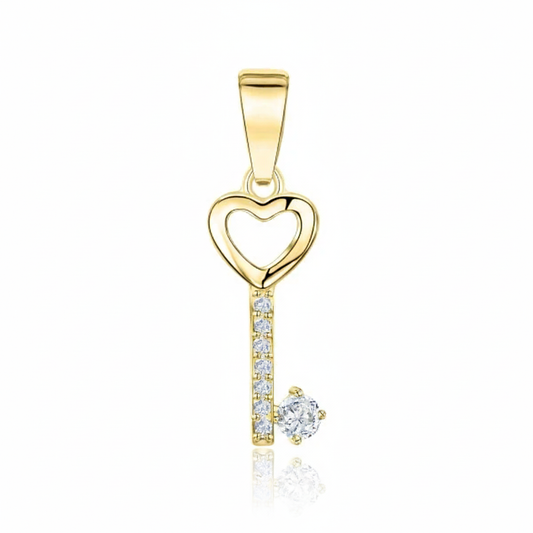 Anhänger 375/- Gold Zirkonia