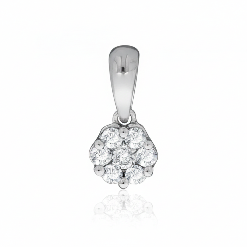 Anhänger 585/- Weißgold Brillant 0,10ct.