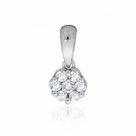 Anhänger 585/- Weißgold Brillant 0,10ct.