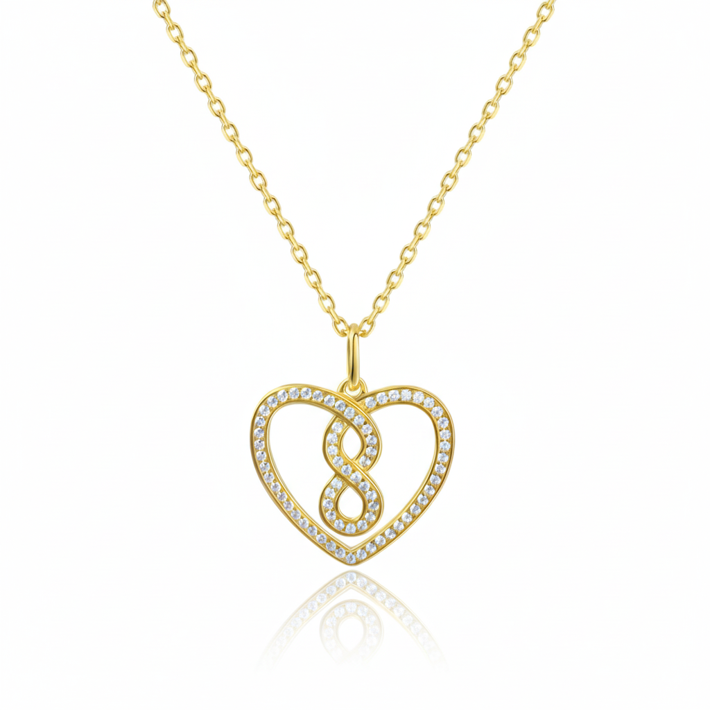 Ankerkette 925/- Sterling Silber vergoldet Zirkonia