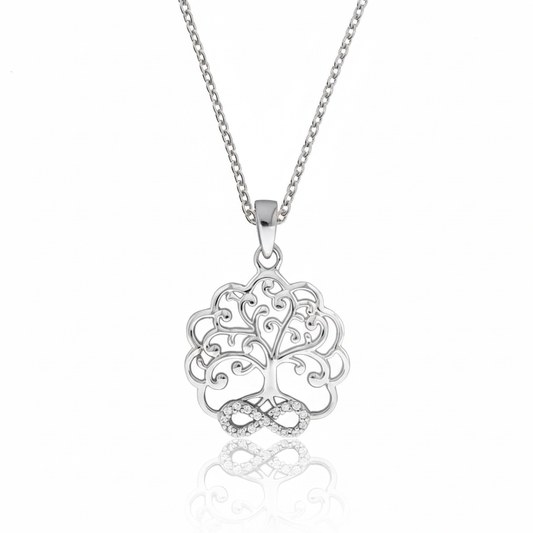 Ankerkette 925/- Sterling Silber rhodiniert Zirkonia