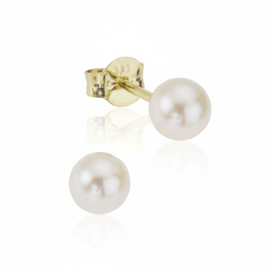 Ohrstecker 375/- Gold Perle