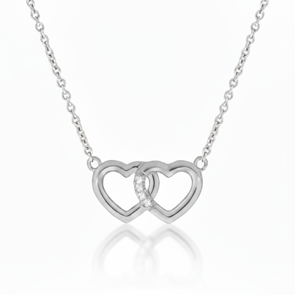Collier Ankerkette 925/- Sterling Silber Zirkonia
