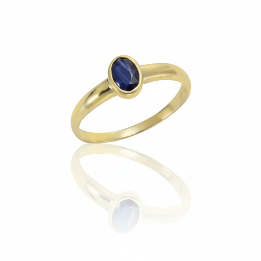 Ring 585/- Gold Saphir