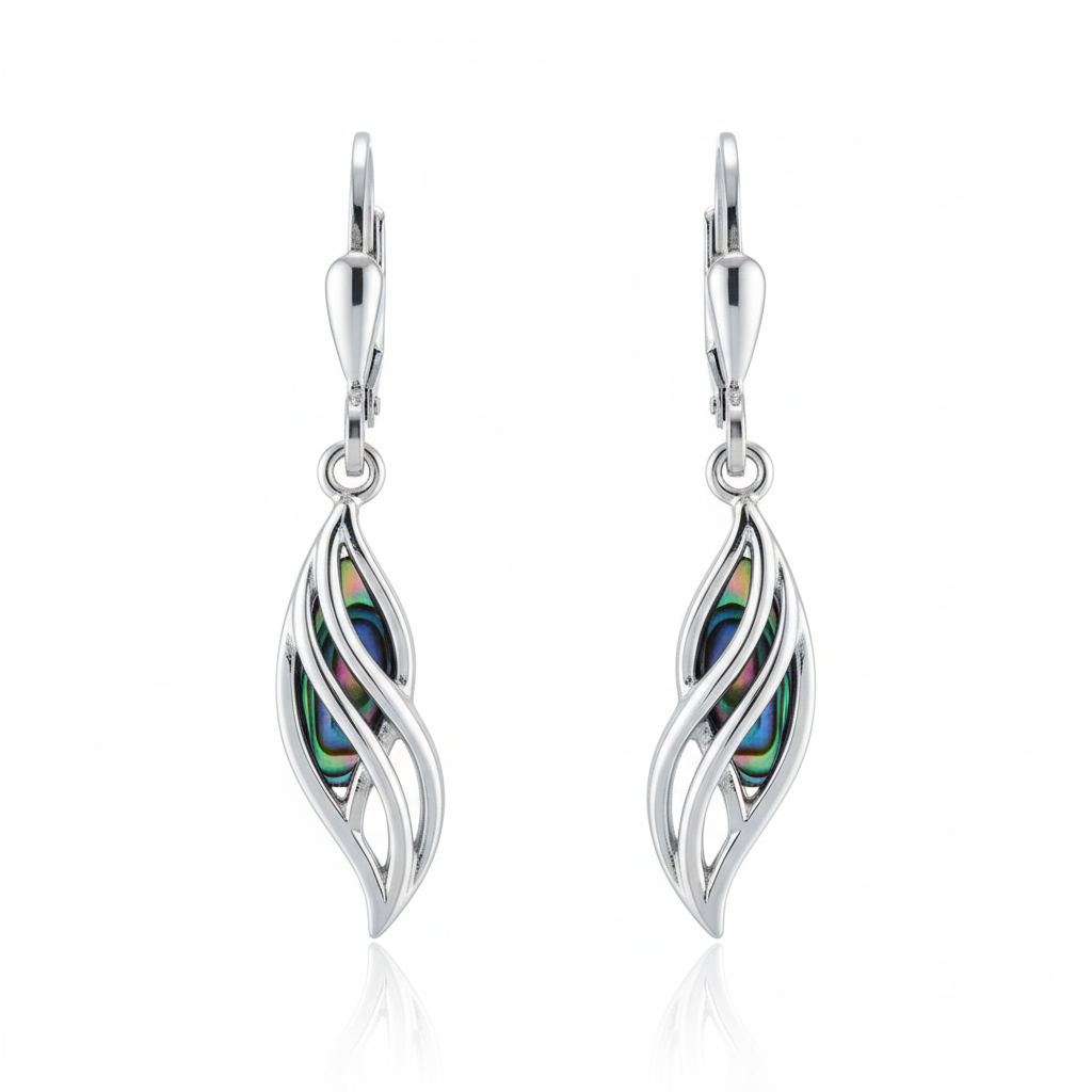 Ohrhänger 925/- Sterling Silber Abalone