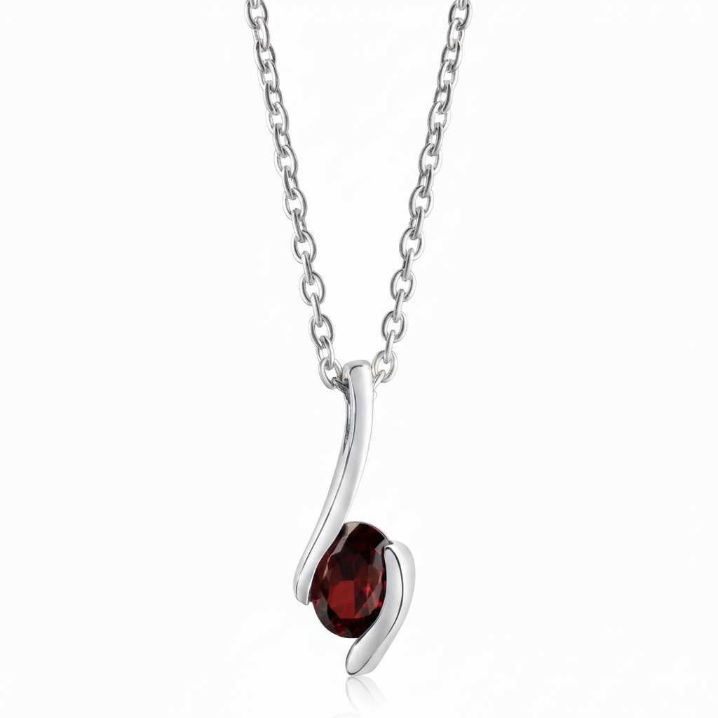 Anhänger mit Kette Ankerkette 925/- Sterling Silber Zirkonia