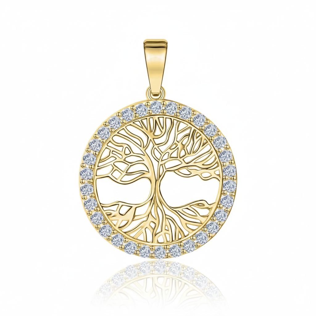 Anhänger 375/- Gold Zirkonia