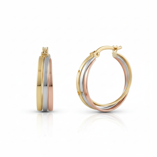 Ohrringe 585/- Gold vergoldet