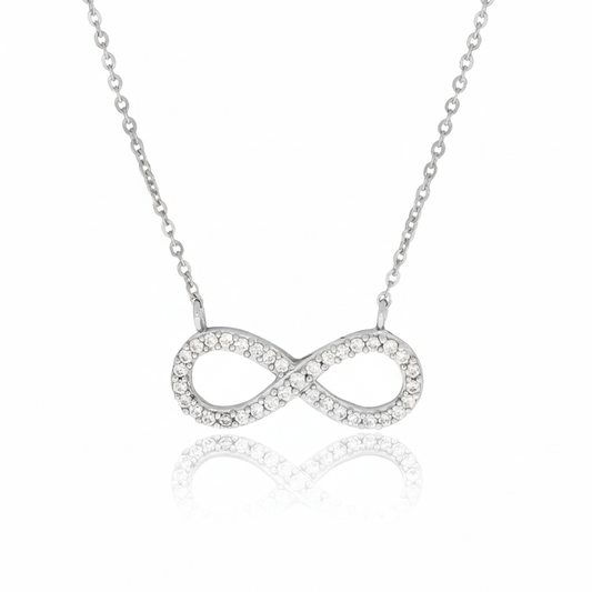 Collier Ankerkette 925/- Sterling Silber Zirkonia