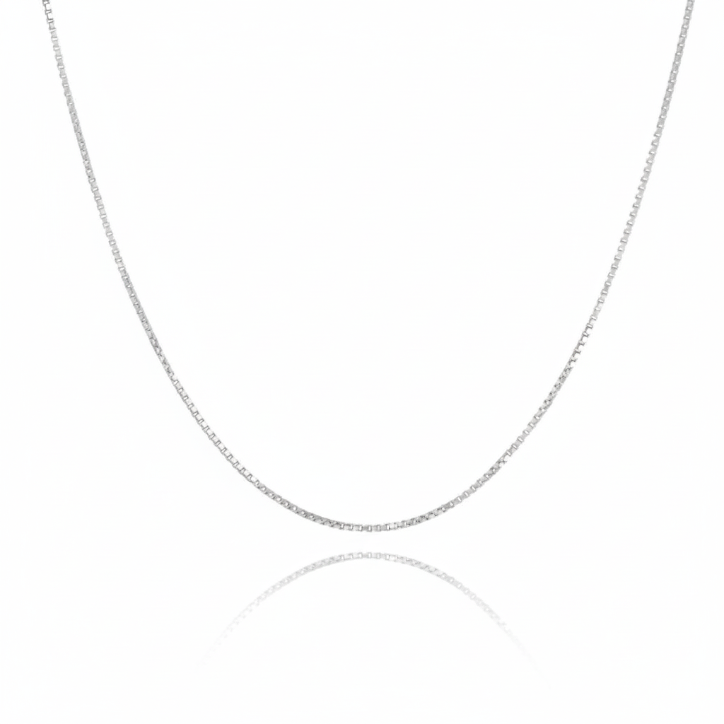 Kette Venezianerkette 333/- Weißgold rhodiniert 45cm
