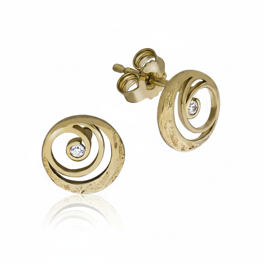 Ohrstecker 333/- Gold Zirkonia