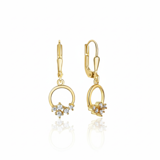 Ohrhänger 375/- Gold Zirkonia