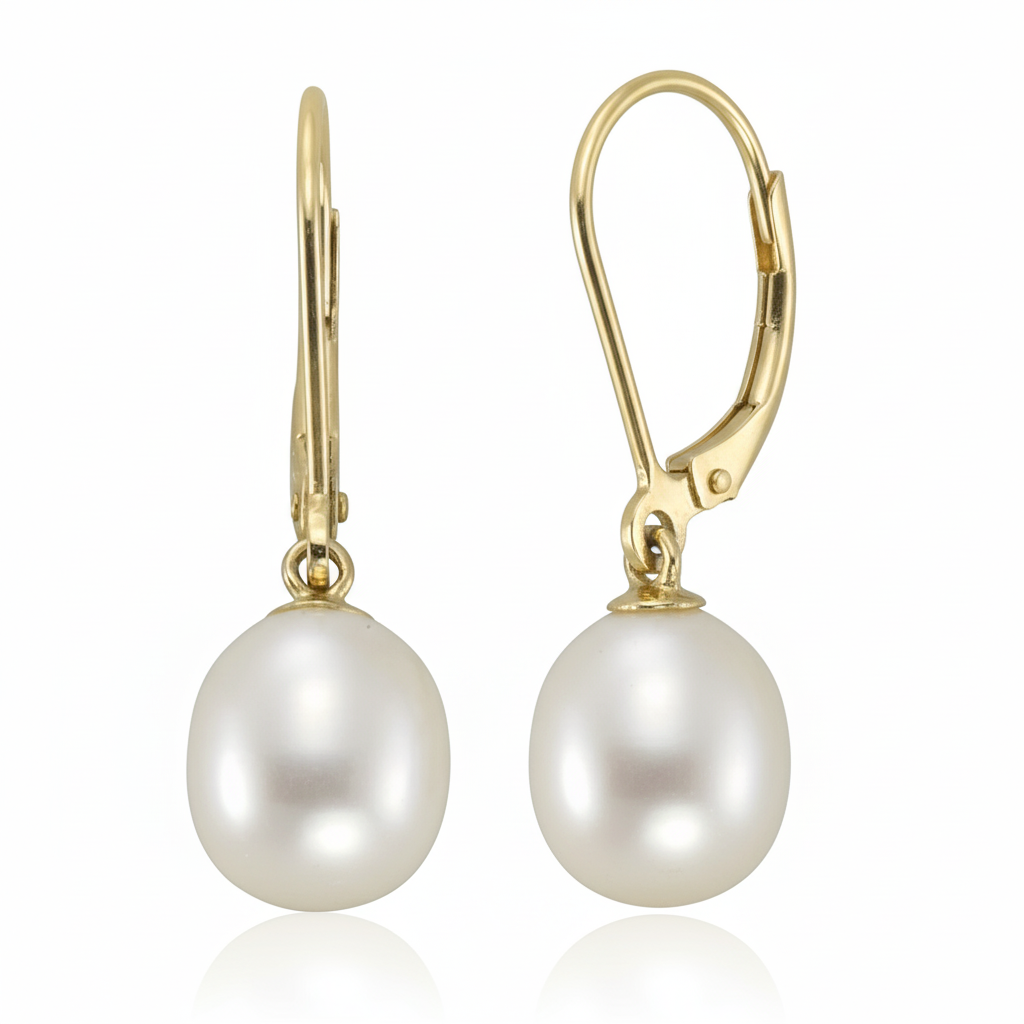 Ohrhänger 585/- Gold Süßwasserzuchtperle