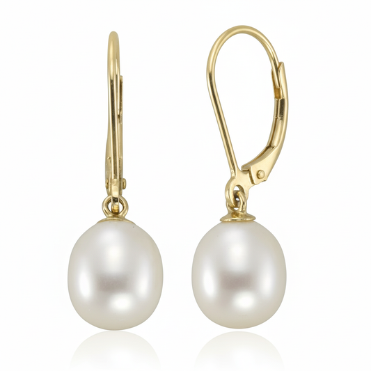 Ohrhänger 585/- Gold Süßwasserzuchtperle