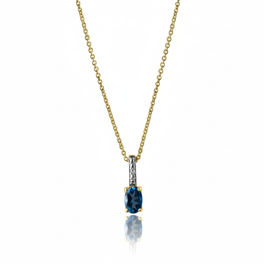 Ankerkette 585/- Gold Diamant 0,006ct.