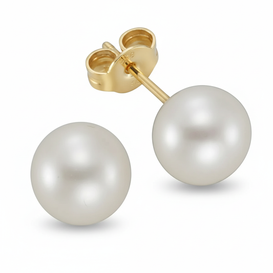 Ohrstecker 585/- Gold Perle