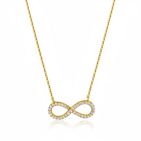Ankerkette 925/- Sterling Silber Vergoldet Zirkonia