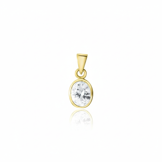 Anhänger 375/- Gold Zirkonia