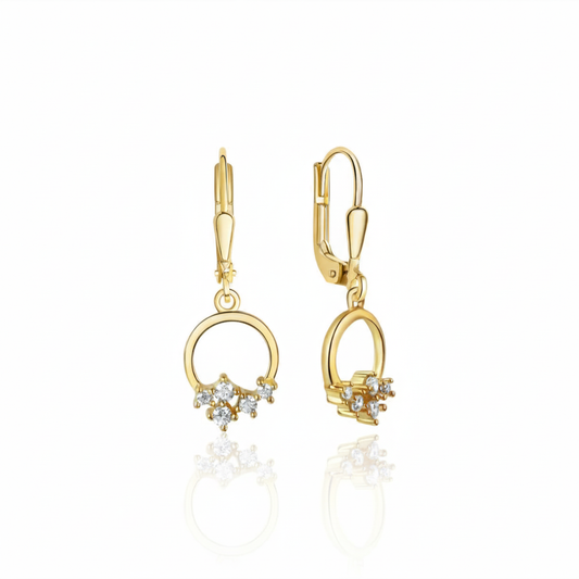 Ohrhänger 375/- Gold Zirkonia