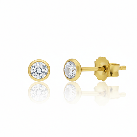 Ohrstecker 585/- Gold Zirkonia