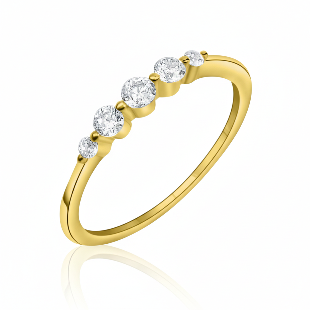 Ring 375/- Gold Zirkonia