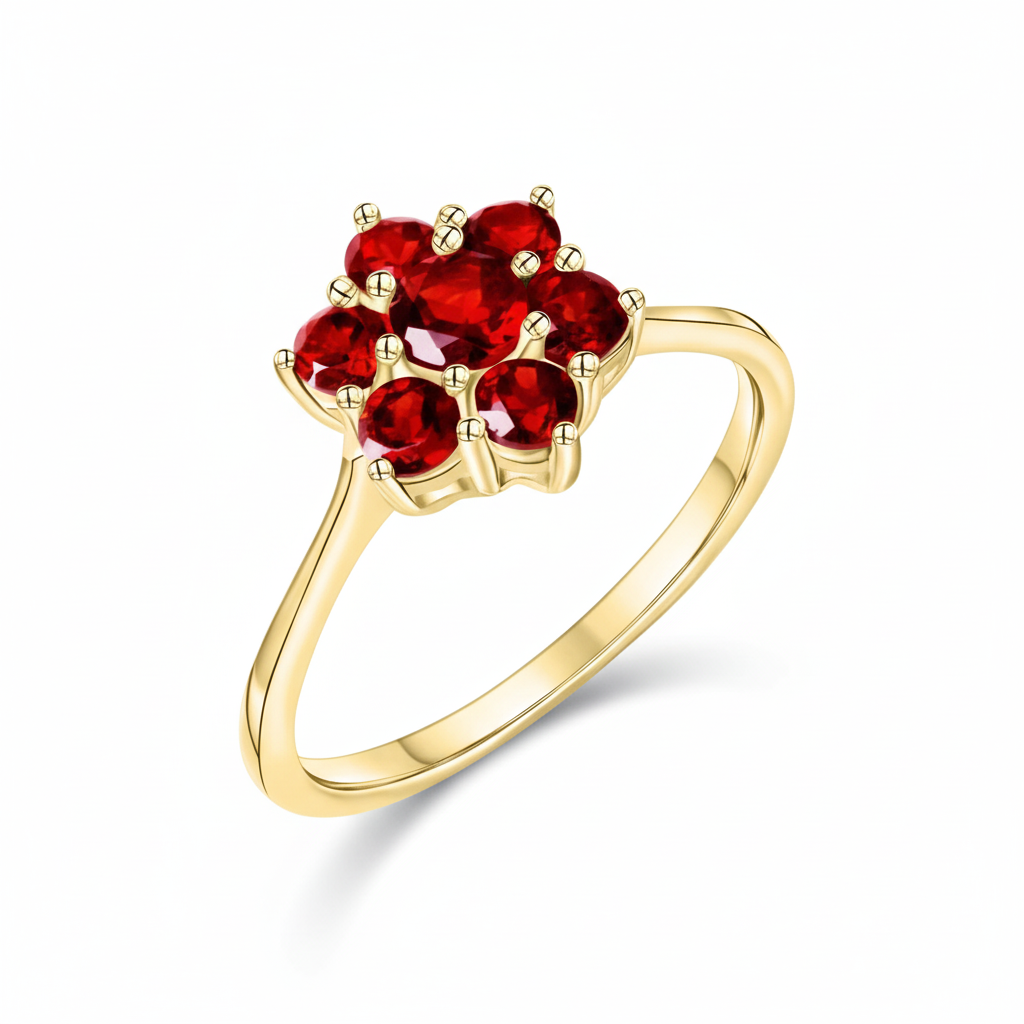 Ring 333/- Gold Granat
