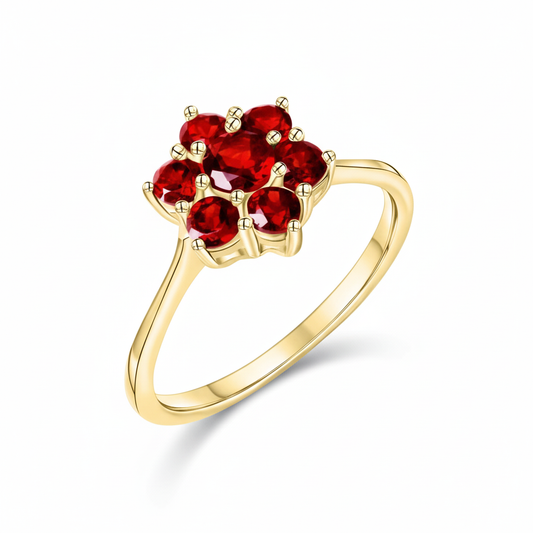 Ring 333/- Gold Granat