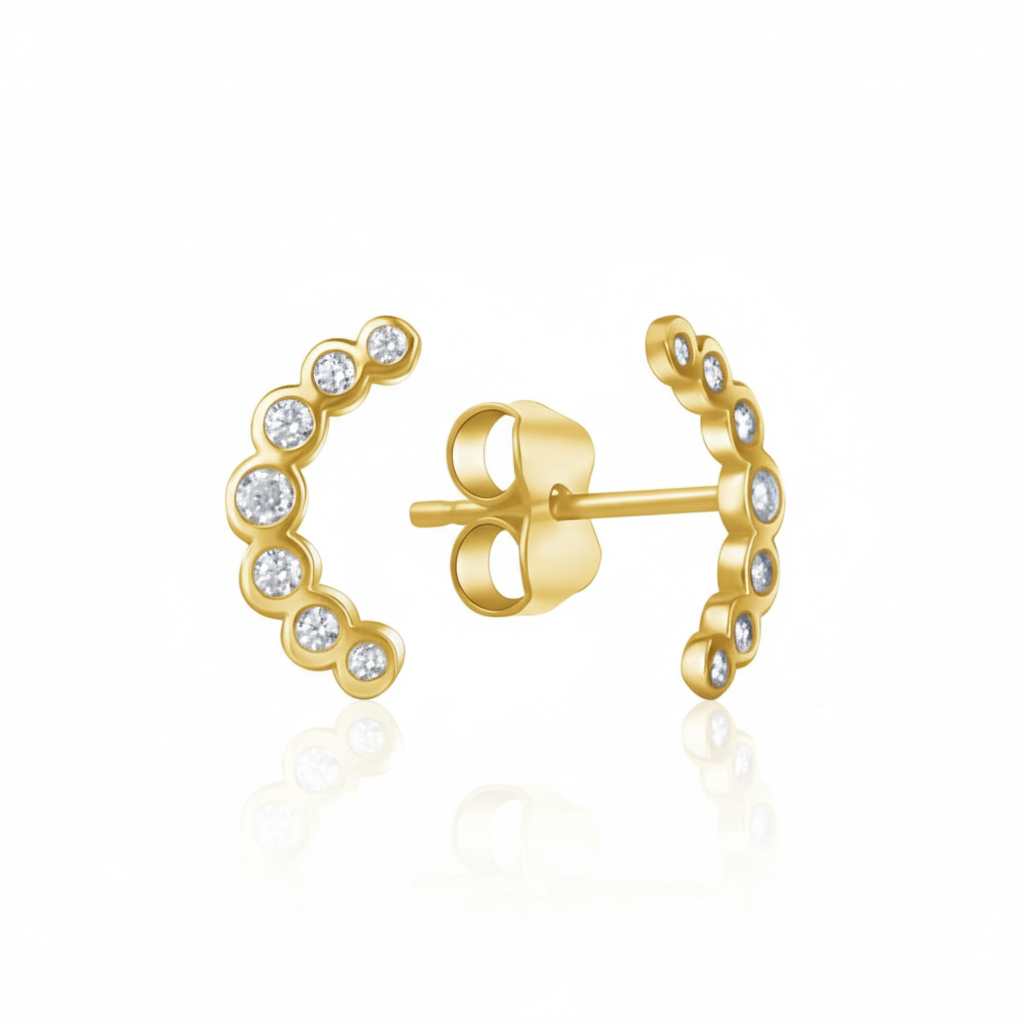 Ohrstecker 375/- Gold Zirkonia